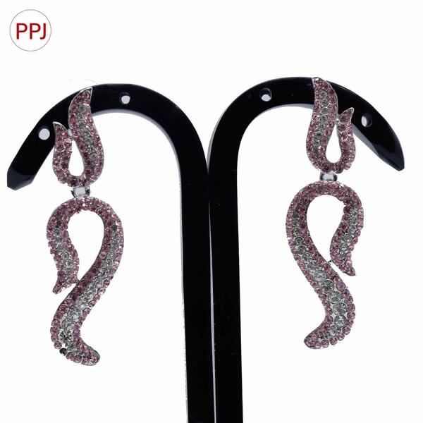 Ppj Collection Oviya Gold Plated Colourful Waterdrop Design Multi Colour Earring For Women - 1 Pair