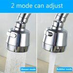 Pressurized 2 Modes Water Saving ABS Faucet Aerators Water Tap Nozzle Filter splash-proof Faucets Bubbler Sprayer Water-saving Tap Filter Head 360 Degree Adjustable Faucet Nozzle