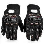 Pro-Biker Skid-Proof Full Finger Motorcycle Racing Gloves One Pair ( Black )
