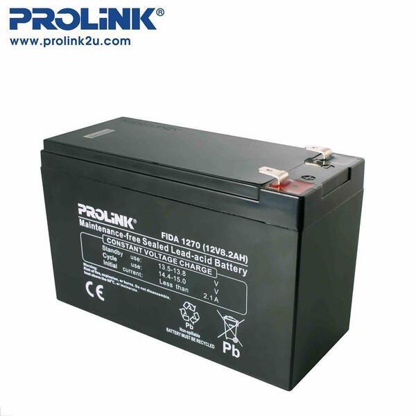 Prolink 12V Maintenance Free VRLA UPS Battery - 8.2AH