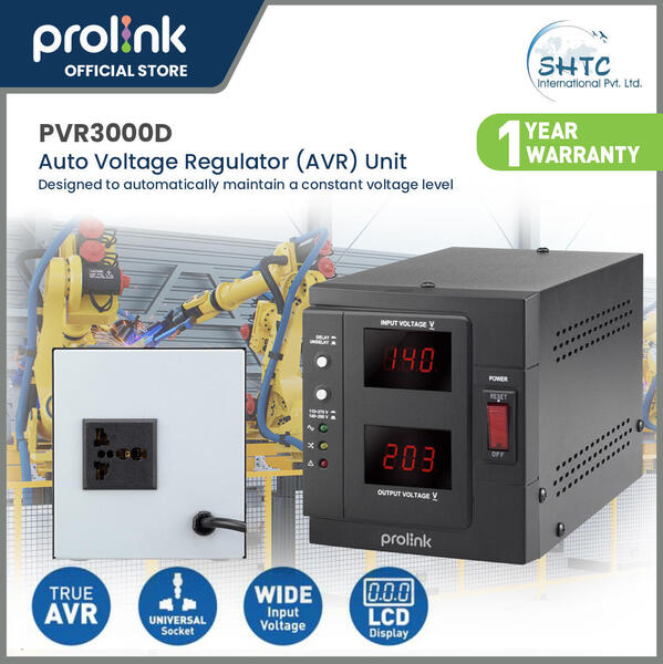 Prolink Auto Voltage Regulator 3000VA - PVR3000D