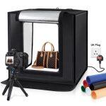 PULUZ 40cm Folding Portable 24W 5500K White Light Dimmable Photo Lighting Studio Shooting Tent Box Kit with 6 Colors