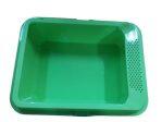 Puppy / Kitten Square Litter Box With Rim – Large ( Green )