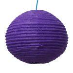 Self Flower Design Lokta Paper Handmade Hanging Lamp Size 18*18inch