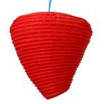 Self Flower Design Lokta Paper Handmade Hanging Lamp Size 11.5*14 Inch