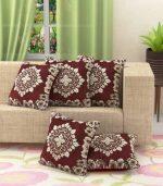 Velvet Floral Cushion Covers , 40 cm*40 cm, Multicolor)