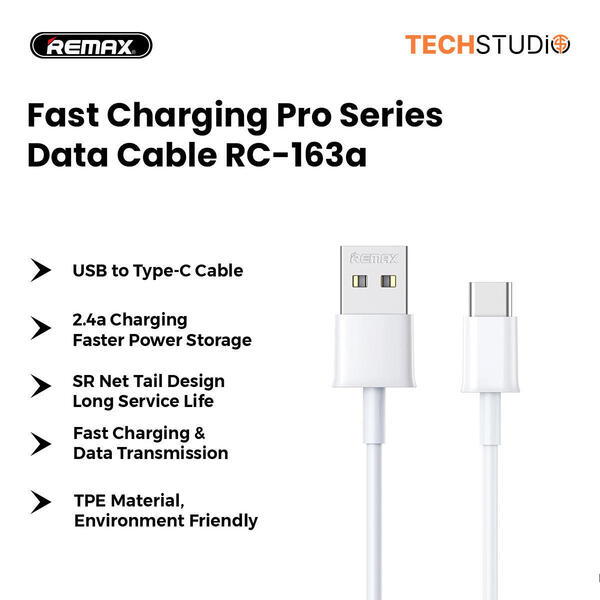Remax Fast Charging Pro Series 2.1A Data Cable RC-163a