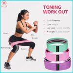 Resistance Bands for Legs and Butt, Fabric Workout Bands-3in1