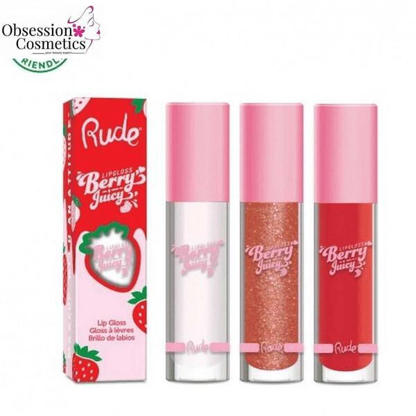 Rude Cosmetics Berry Juicy Lip Gloss - Flirty