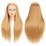 Salon Practice Dummy Cosmetology Training Head / Hair Dummy For Hair Styling Practice With Tripod Stand