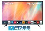 SAMSUNG UA55AU7700 – 55" Crystal UHD 4K Smart LED Tv (2021)