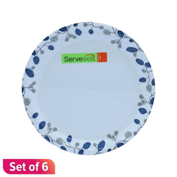 Servewell 100% Melamine Buffet Plate, 12.5"