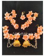 Silk Art Mouni Roy Inspired Flower Jewellery Floral Mala Set For Mehendi and Haldi / Artificial / Baby Shower / Wedding / Gift for Women