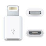 Silver Metal Shell Apple Lightning Micro USB to Lightning Adapter For iPhone