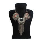 Silver Oxidized Jewellery Set For Women