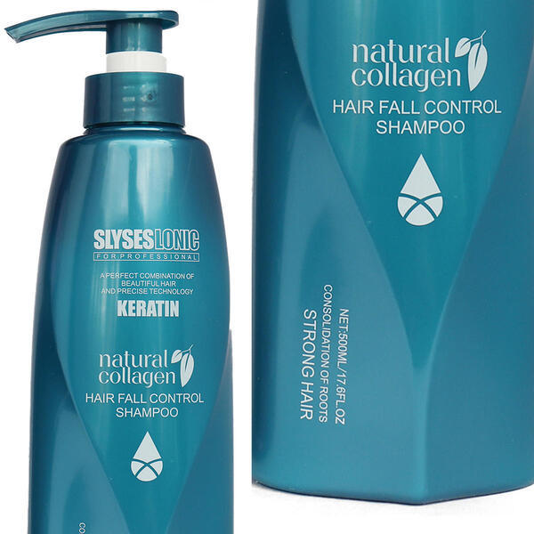 SlYSESLONIC Natural Collagen Hair Fall Control Shampoo German Technology 500ml/17.6 FL.OZ