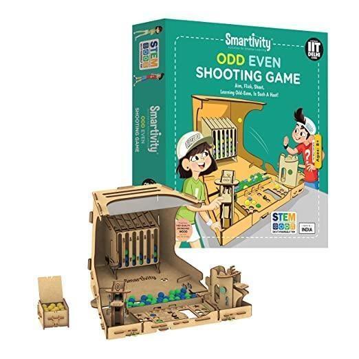 Smartivity Odd Even Shooting Game, STEM DIY Fun Toys, Educational Construction based Activity Game & Gift for Kids
