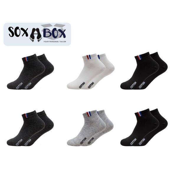 Soxabox Men Sports Lining Ankle Socks (SMA-6)