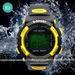 Sports Outdoor Digital Time with LED Digital Time Multifunctional Wristwatch For Kids