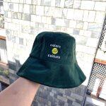 Spunky Add-ons Vintage Bottle Green Velvet Bucket Hat