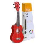 Stagg US-RED Soprano Ukulele with Bag