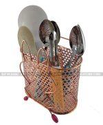 Stainless steel Cutlery Stand/ Brushes or Pens Holder (Multipurpose)-For Household Uses To Students And Prefessionals