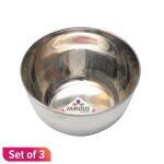 Steel Color Plain Round Shape Small Bowl 4 Inch