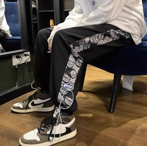 Street Style Cotton Smoking Time M Four Three Button Pants