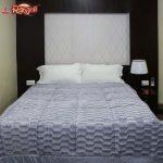 Stripe and Zik Zak Design Double Bed Quilt
