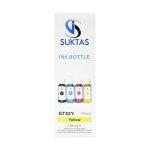 Suktas GT52Y Yellow Ink Bottle For HP Deskjet GT 5820/5810 INK TANK 310/315/319/410/415/419 Series SMART TANK 350/450/511/518/618 Series