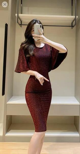 Summer Sexy Shimmer Shiny Party Wear Dress For Women