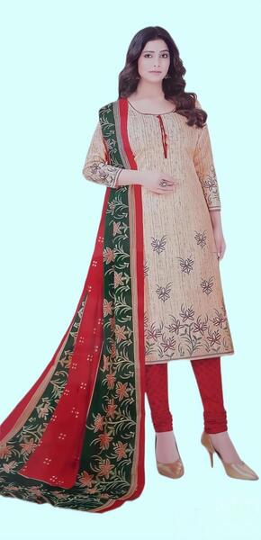 Summer Unstitched Cotton Suit For Women