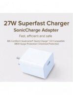 Superfast Charger Adapter (White) 27 watt