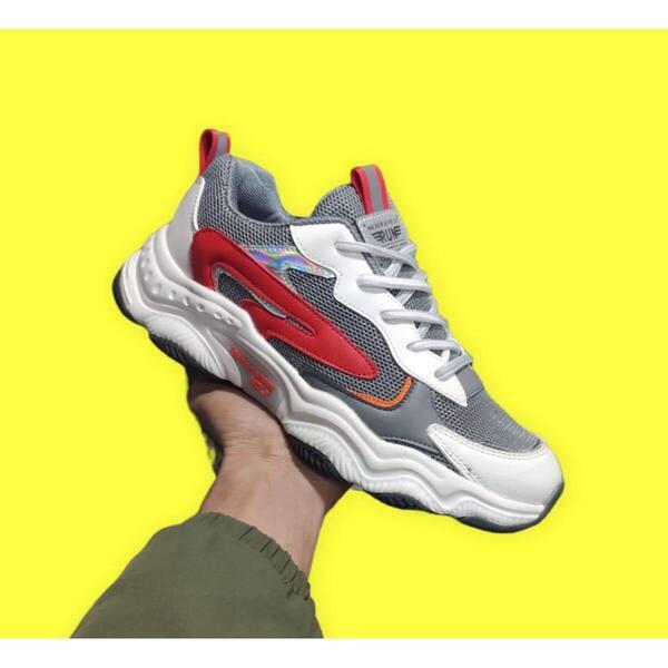 Textured Laceup Designed Running Shoes For Men (JH-8)