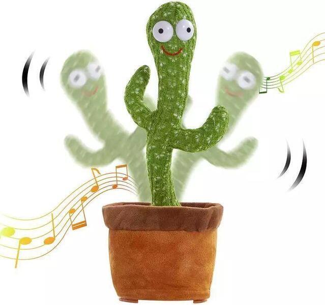 TIKTOK Dancing Cactus Toy Song Singing,Talking,Record & Repeating