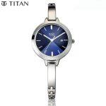Titan 2578Sm01 Raga Viva Analog Blue Dial Watch For Women