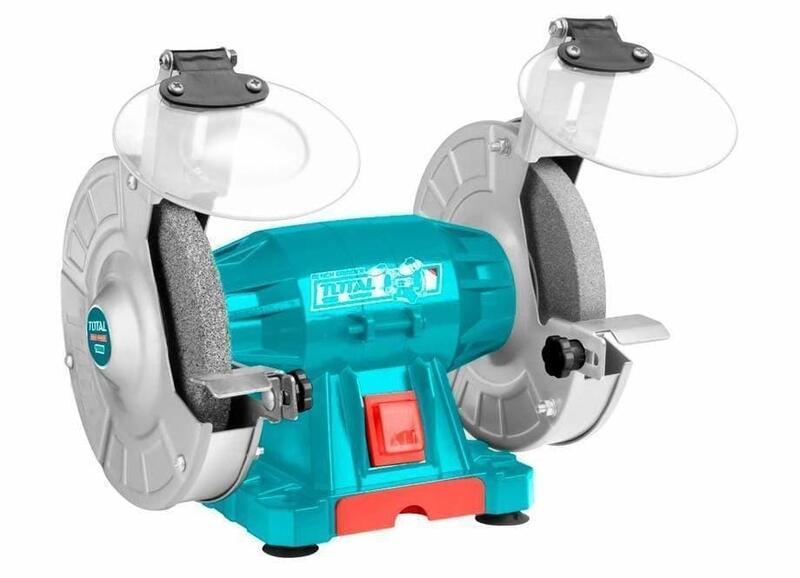 Total Bench Grinder 350W 1eyes shield, tool shortage box packed by carton box