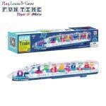 Transparent Toy Bullet Train with 3D Light, Sound