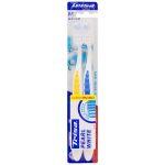 Trisa Pearl White Duo Toothbrush With Micro Pearls Medium ()
