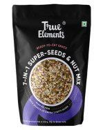 True Elements 7 in 1 Super Seeds & Nut Mix 125g – (Roasted Pumpkin, Watermelon, Sunflower, Flax, Soyanuts, White Sesame & Chia Seeds) – Diet Snacks, Seeds Mix