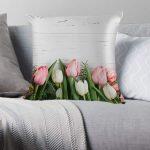 Tulip Printed Cushion Cover