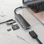 Type-C Hub HB24 Easy Display HDMI + USB3.0 + USB2.0 + SD + TF + PD