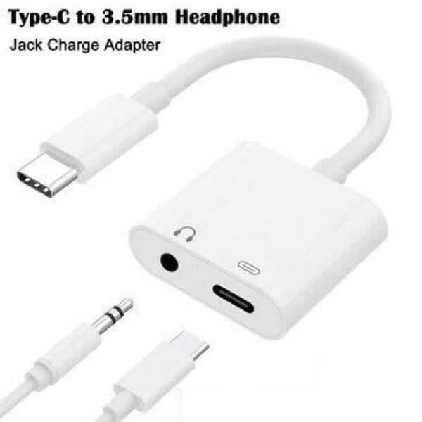 Type to 3.5mm Headphone Jack Charge Adapter JH-031