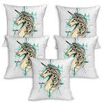 Unicorn Printed Cushion Cover Set