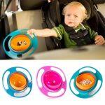 Universal Gyro Bowl Children Rotary Balance Novelty Gyro 360 Bowl Baby Spill-Proof Solid Feeding Dishes Bowl Silicone Baby