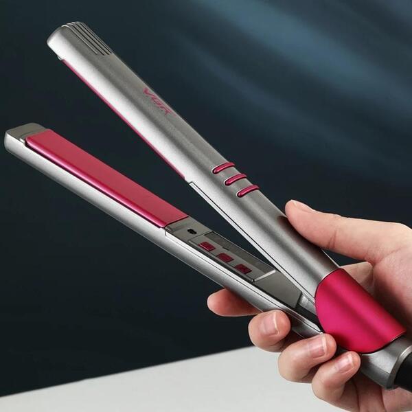 VGR 580 Hair Straightener Curler Curling And Straightening Dual-Use Thermostat Professional Ceramic By Smartgallery