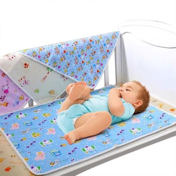 Waterproof Reusable Baby Urine Mat Cover Cotton Washable Size 90 Cm. x 75 Cm