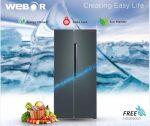 Webor 518 LTR Side by SIde Door Refrigerator BCD 518