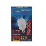 Wega 24W Led Bulb B22 Cool daylight With 80% Energy saver
