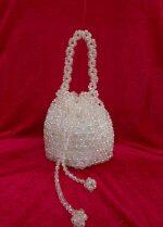 Crystal Embedded Pouch Bag